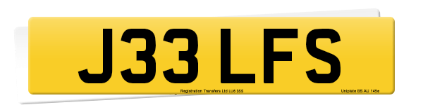 Registration number J33 LFS